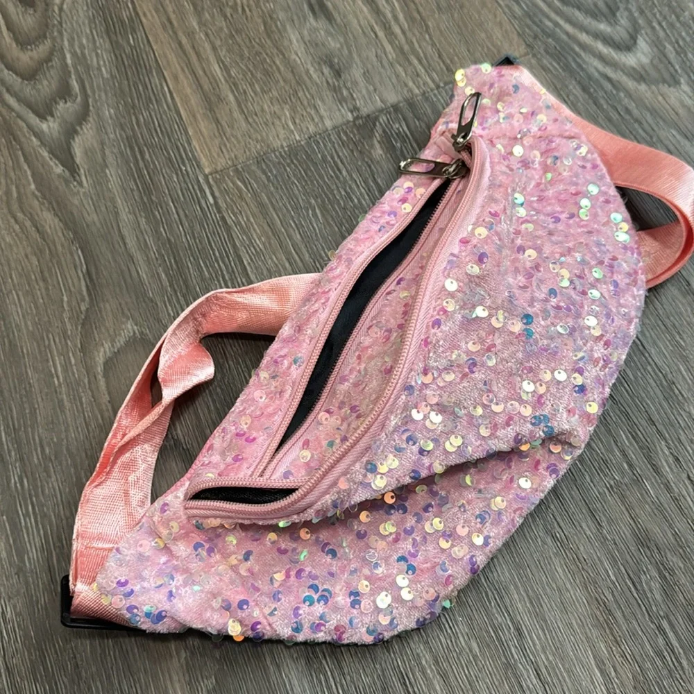 Pink Sequins Side Bag - Picture 5 of 7